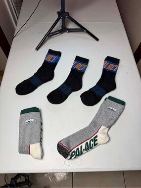 X5 New Palace Talking Sock 'Grey Marl' ONE Sz Each sock retails for $30 EACH